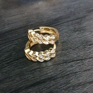 Gold plated earrings